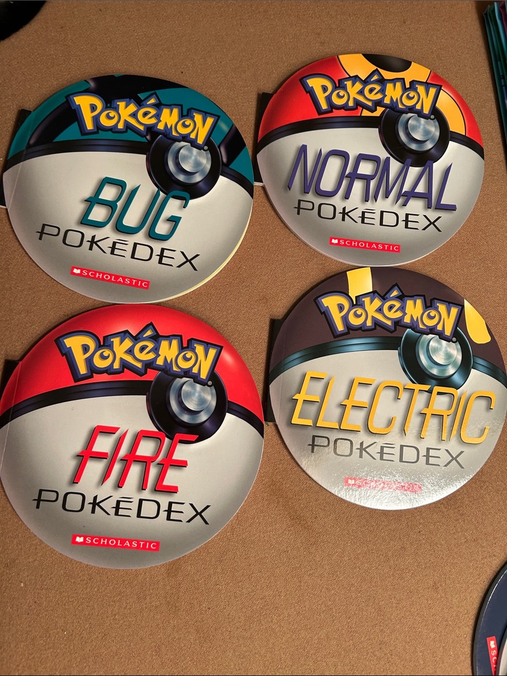 Scholastic Pokémon Bug, Normal, Fire, Electric Pokedex